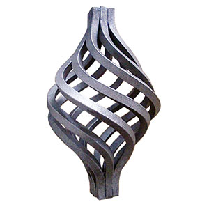 Wrought iron baskets