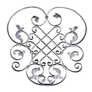 Wrought iron fence panel