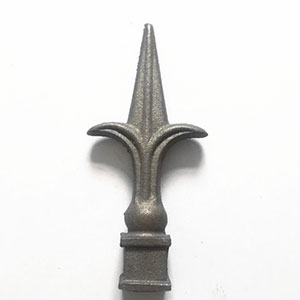 Wrought iron forged steel spea