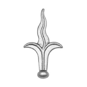 Wrought iron forged steel spea